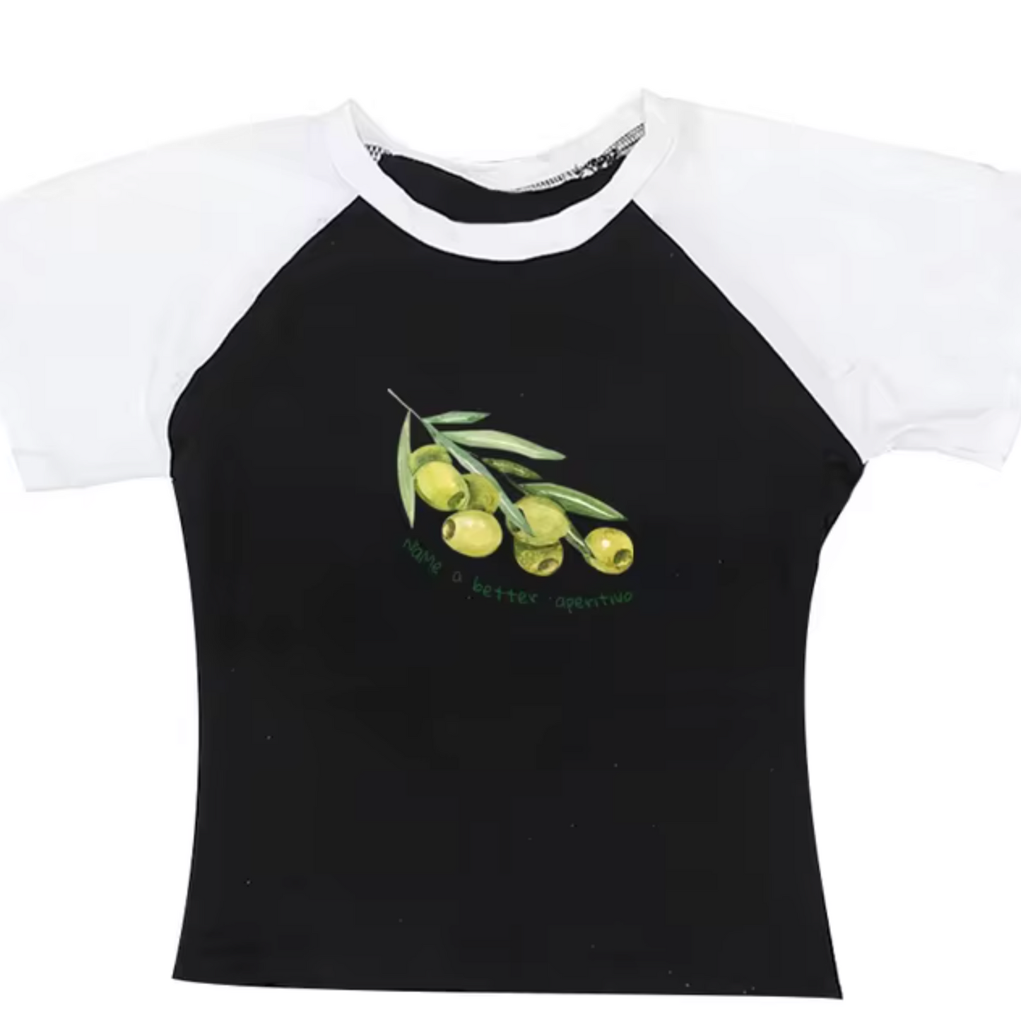 Top Camiseta Oliva Estilo Militar