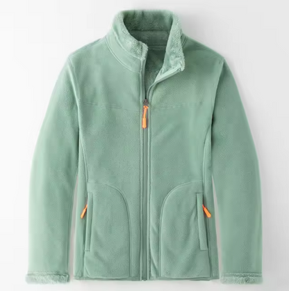 Chaqueta Forro Polar Reversible Unisex Cálido