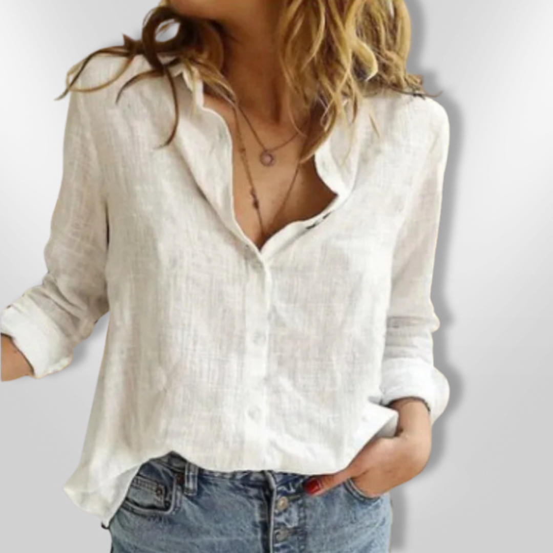 Camisa Manga Larga Estampada Cálida Invierno