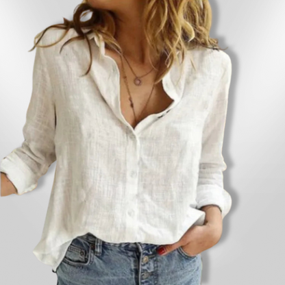 Camisa Manga Larga Estampada Cálida Invierno