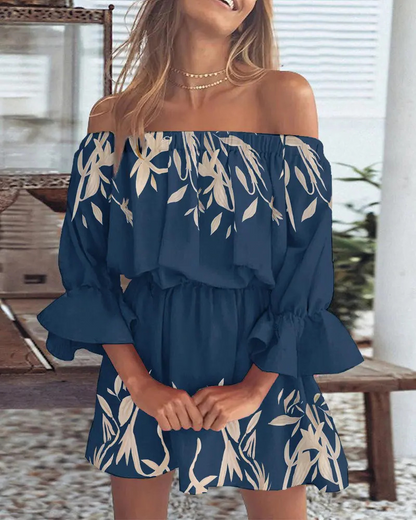 Vestido Boho Sin Mangas Floral Verano