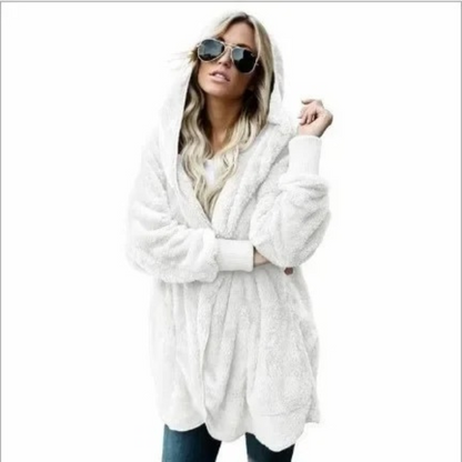 Chaqueta Teddy Corta Abrigada Mujer