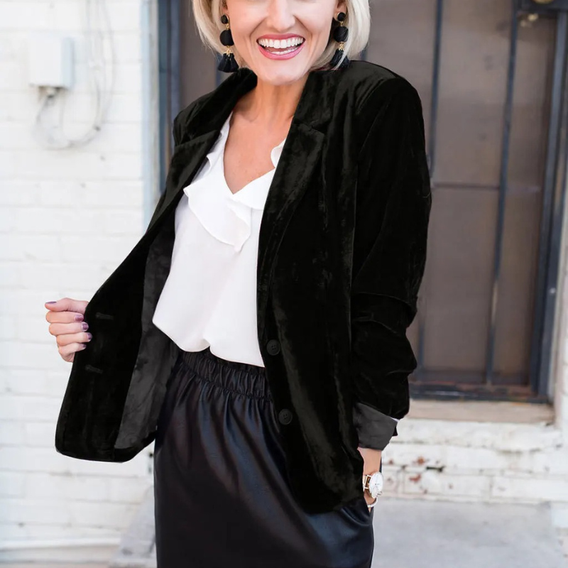 Chaqueta de Terciopelo Mujer Elegante Fiesta