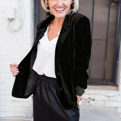 Chaqueta de Terciopelo Mujer Elegante Fiesta
