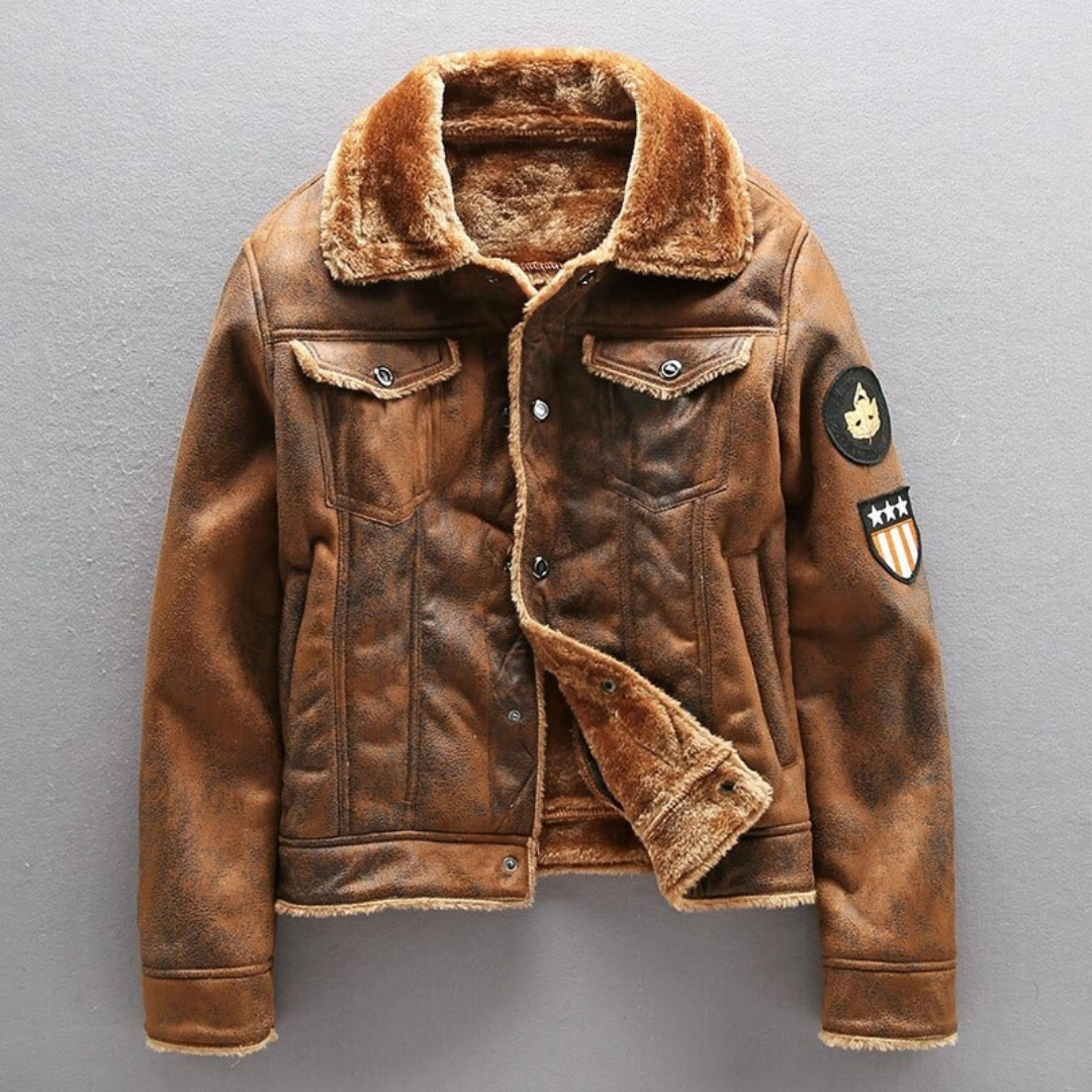 Chaqueta Hombre Forro Polar Cálido