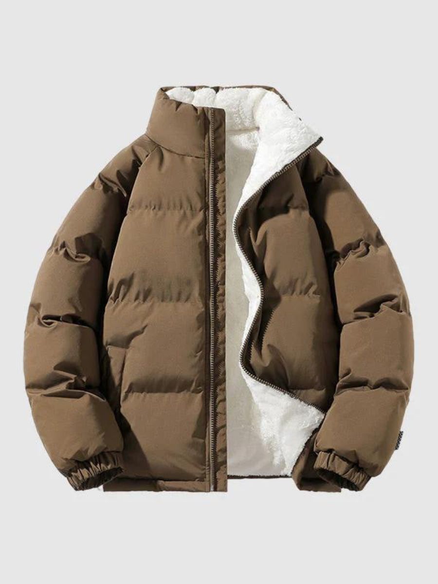 Chaqueta Acolchada Hombre Abajo Forro Polar