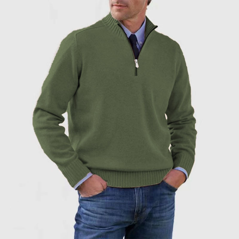Suéter Hombre Cuello Alto Cremallera