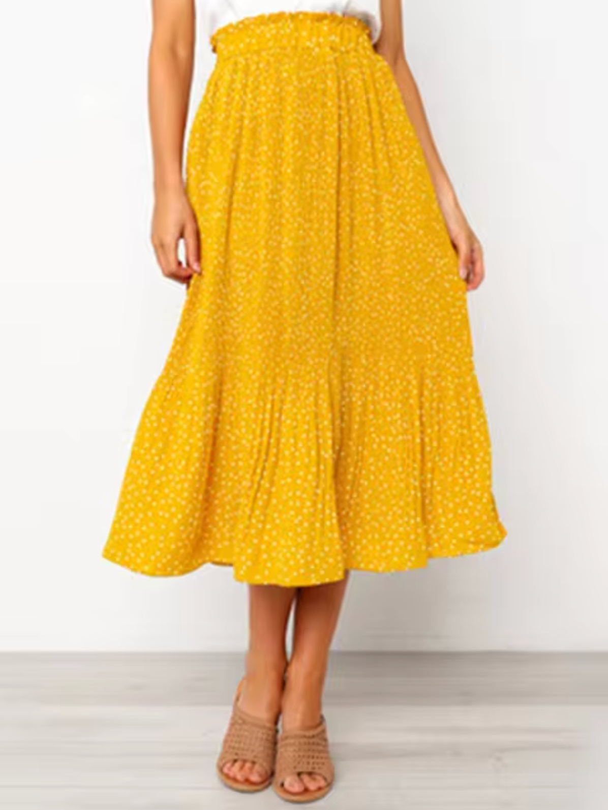 Falda Midi Floral Estampado