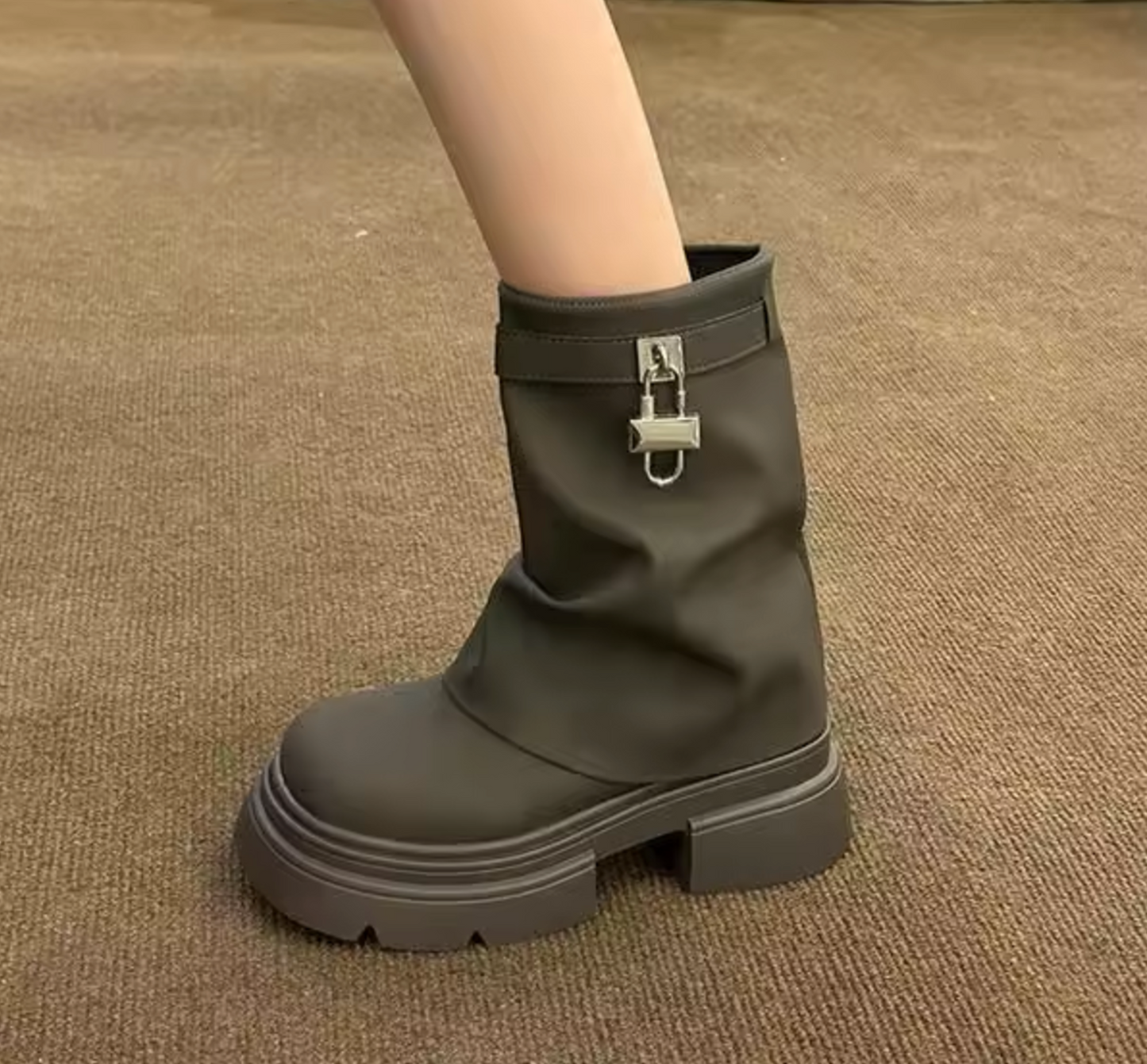 Botas Cuero Clásicas Mujer