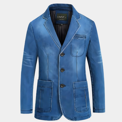 Chaqueta denim hombre estilo retro