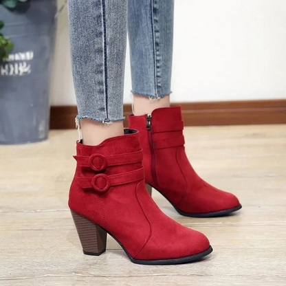 Botas Mujer Tacón Alto con Cintas Elegantes