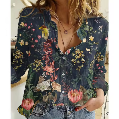 Blusa Florales Estilo Mujer