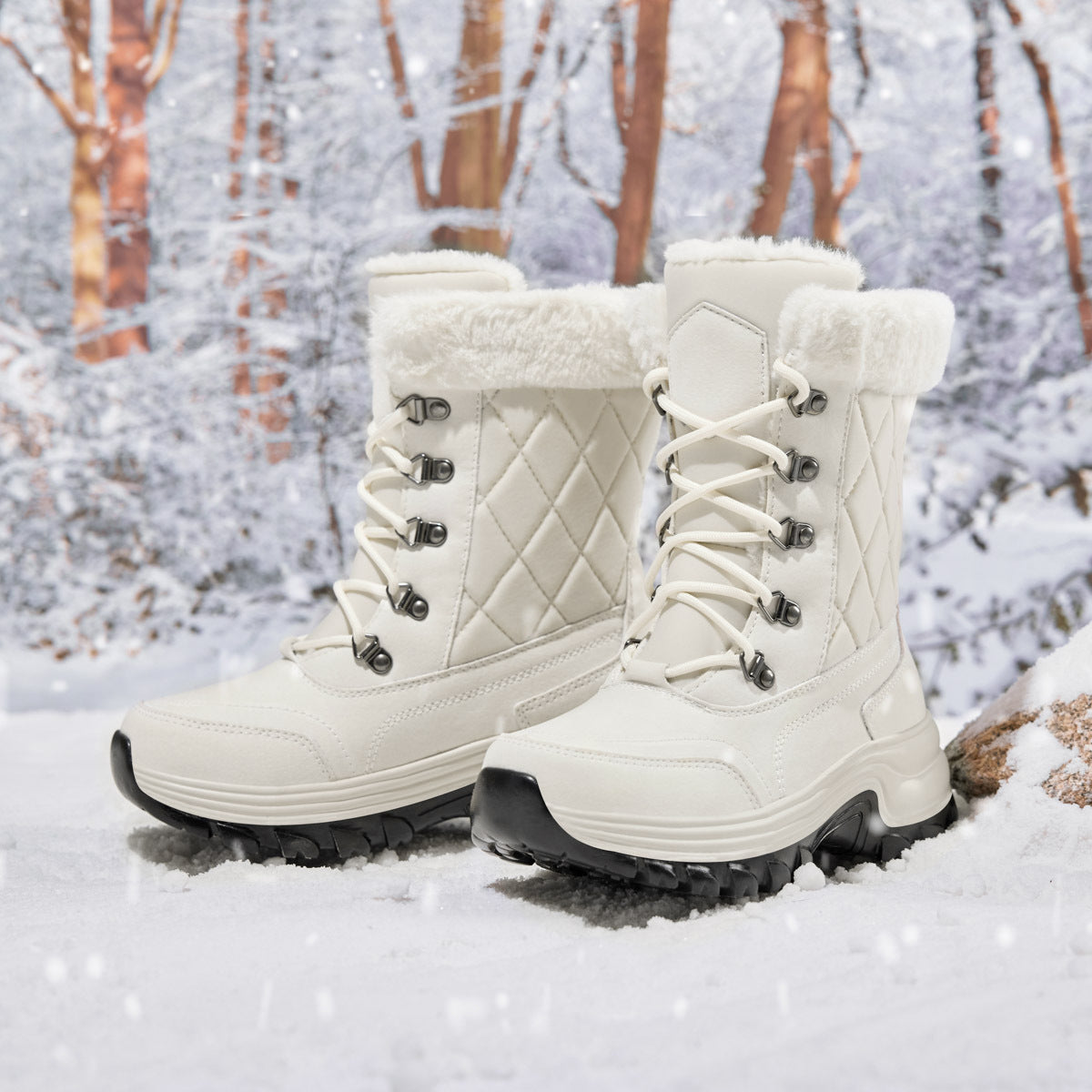 Botas Invierno Mujer Forro Polar Calientes - Vestiria