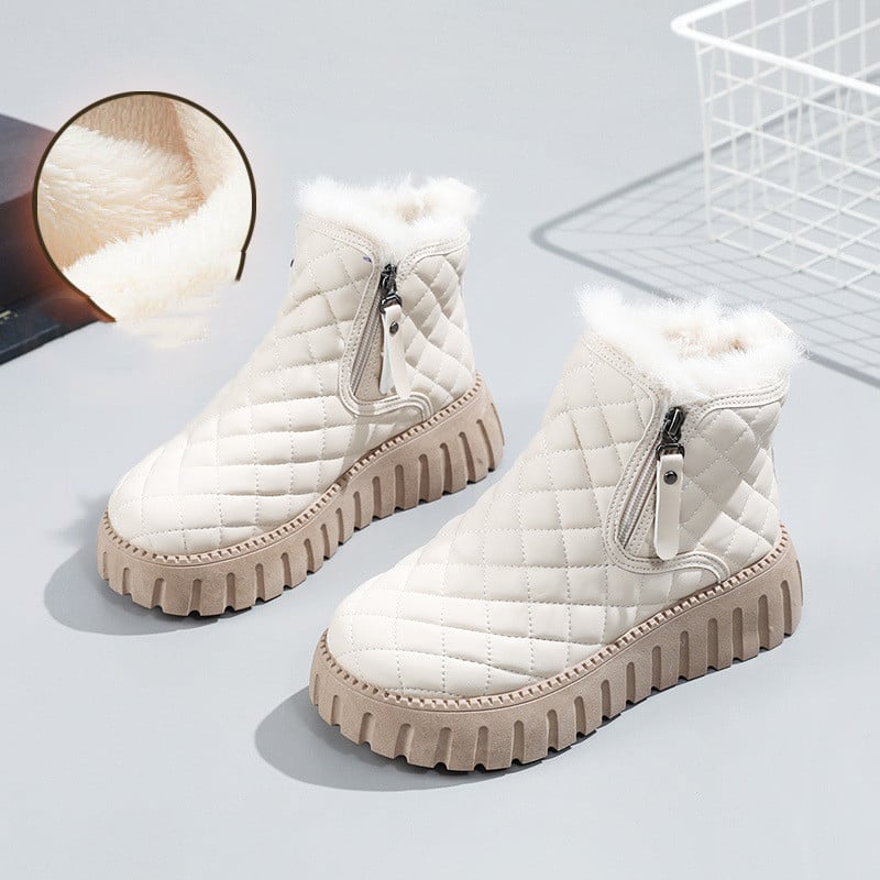 Botas acolchadas mujer abrigo cálido invernal