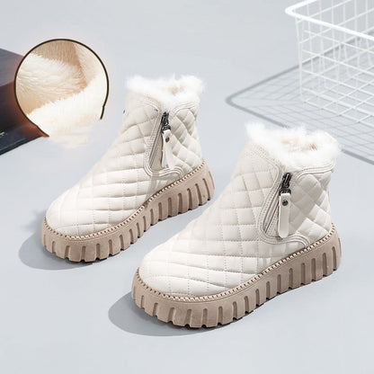 Botas acolchadas mujer abrigo cálido invernal