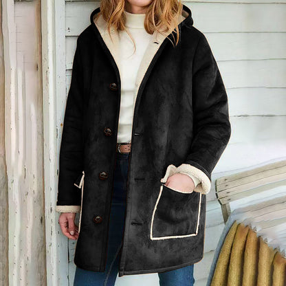 Chaquetón Mujer Ante Suave Interior Plush