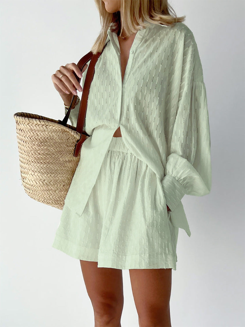 Traje de verano ligero mujer – Blusa y shorts frescos