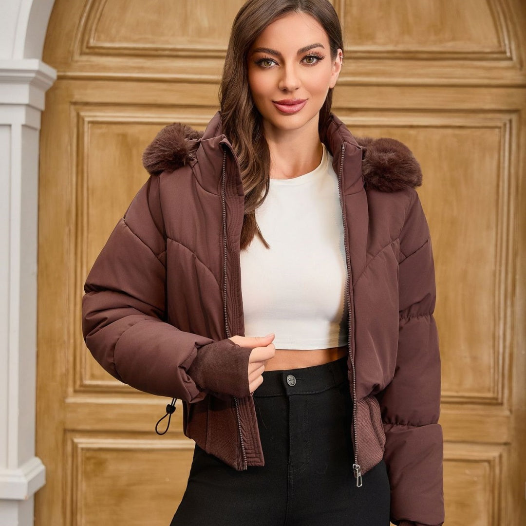 Chaqueta Mujer Capucha Ajustada - Vestiria