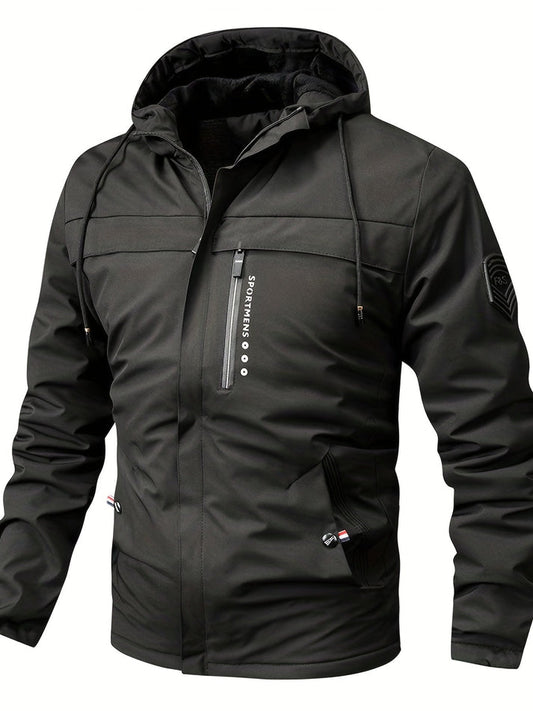 Chaqueta Hombre Impermeable con Capucha y Bolsillos - Vestiria