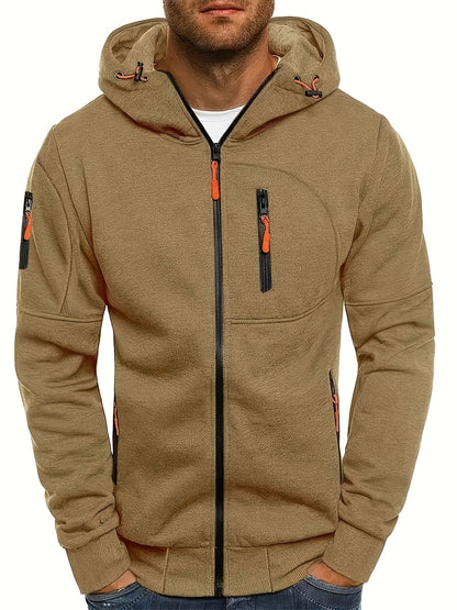 Chaquetón Deportivo Hombre Cremallera Capucha