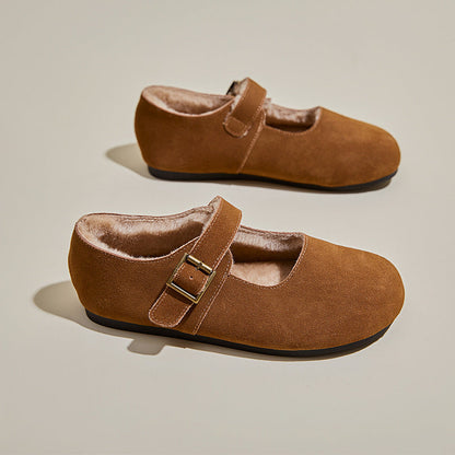 Zapatos bajos Mujer Ante Invierno Calientes