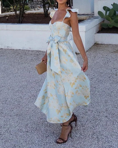 Vestido Lazo Floral Feminino - Vestiria