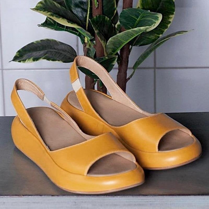 Sandalias Mujer de Moda con Plataforma Abierta