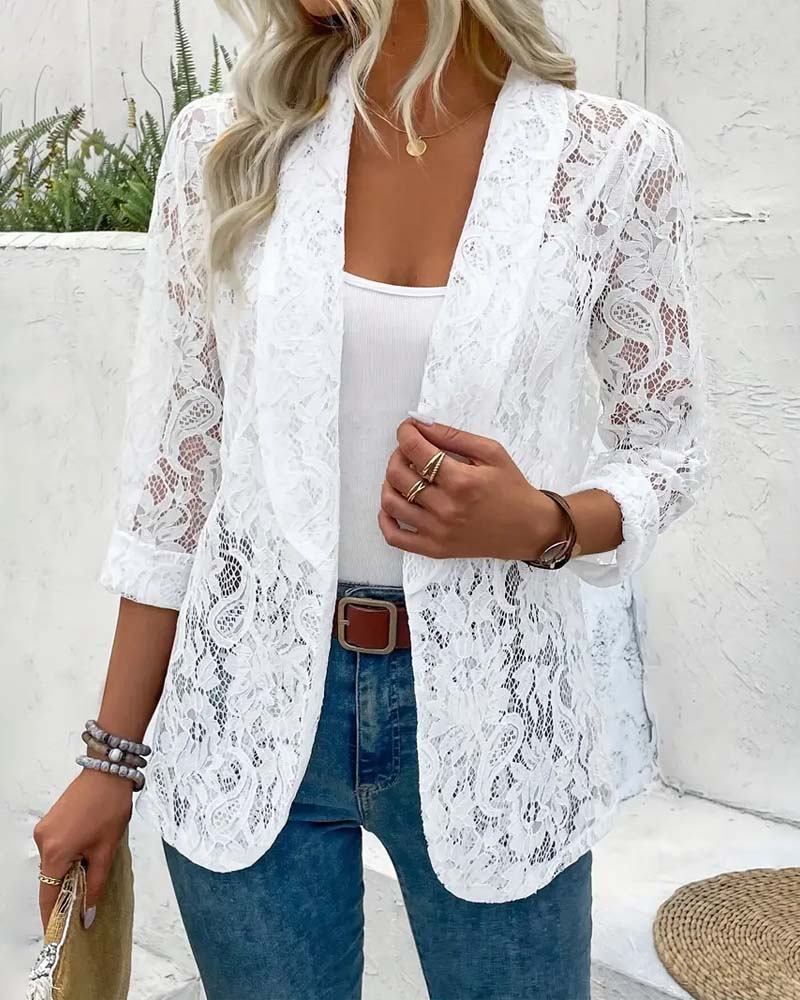 Chaqueta Clásica Botones Sencillos - Vestiria
