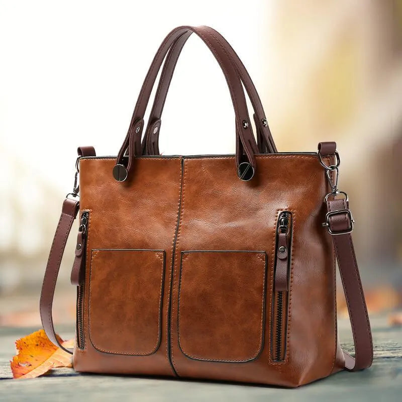 Bolso Cuero Mujer Clásico Elegante - Vestiria