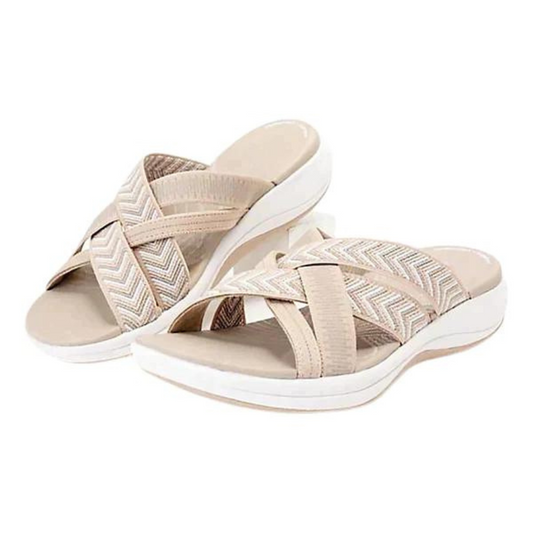 Sandalias cómodas con suela de goma y amortiguación extra - Vestiria