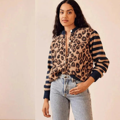 Cárdigan Mujer Estampado Floral Elegante