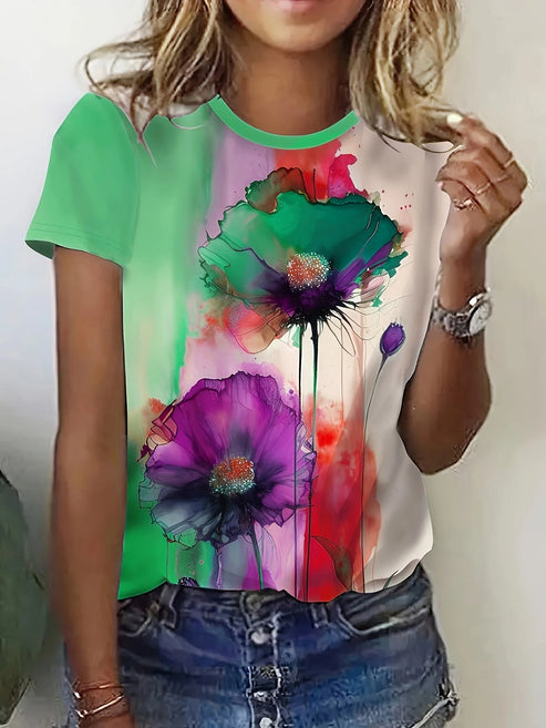 Camiseta Floral Mujer Primavera - Vestiria