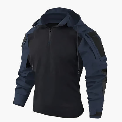 Chaquetón impermeable con capucha para hombre
