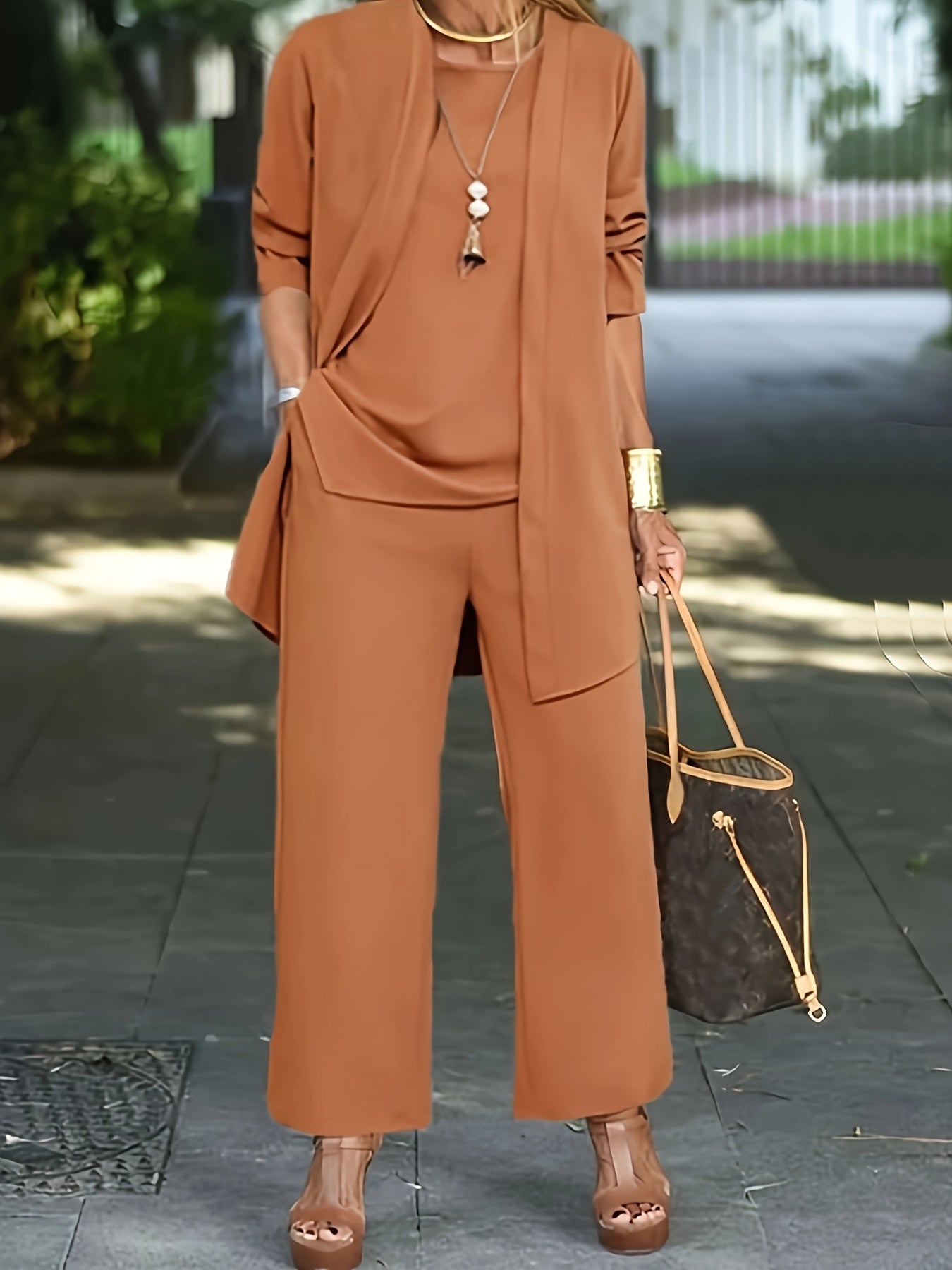 Traje mujer cómodo tres piezas elegante - Vestiria