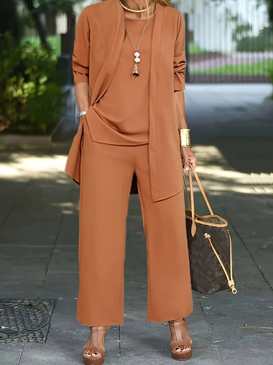 Traje mujer cómodo tres piezas elegante - Vestiria