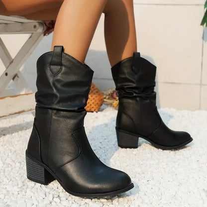 Botas Cuero Mujer Estilo Elegante