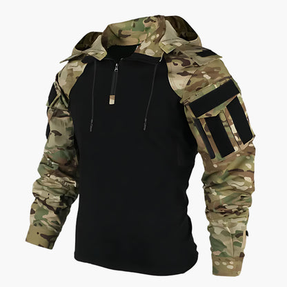 Chaquetón impermeable con capucha para hombre