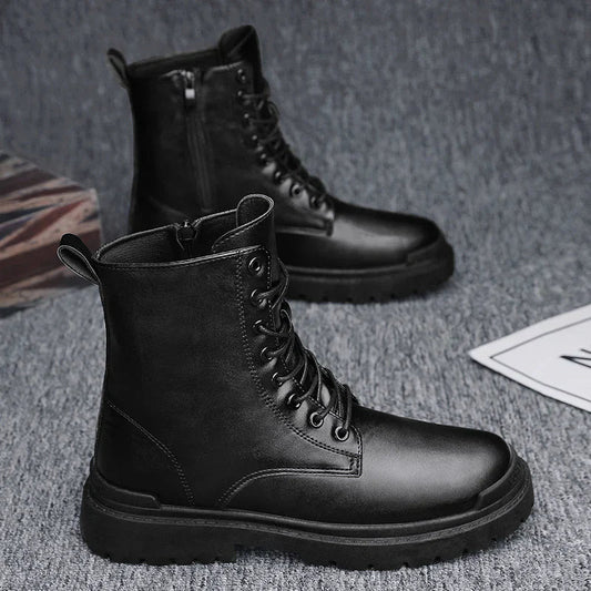 Botas Hombre Altas Cuero Clásicas - Vestiria