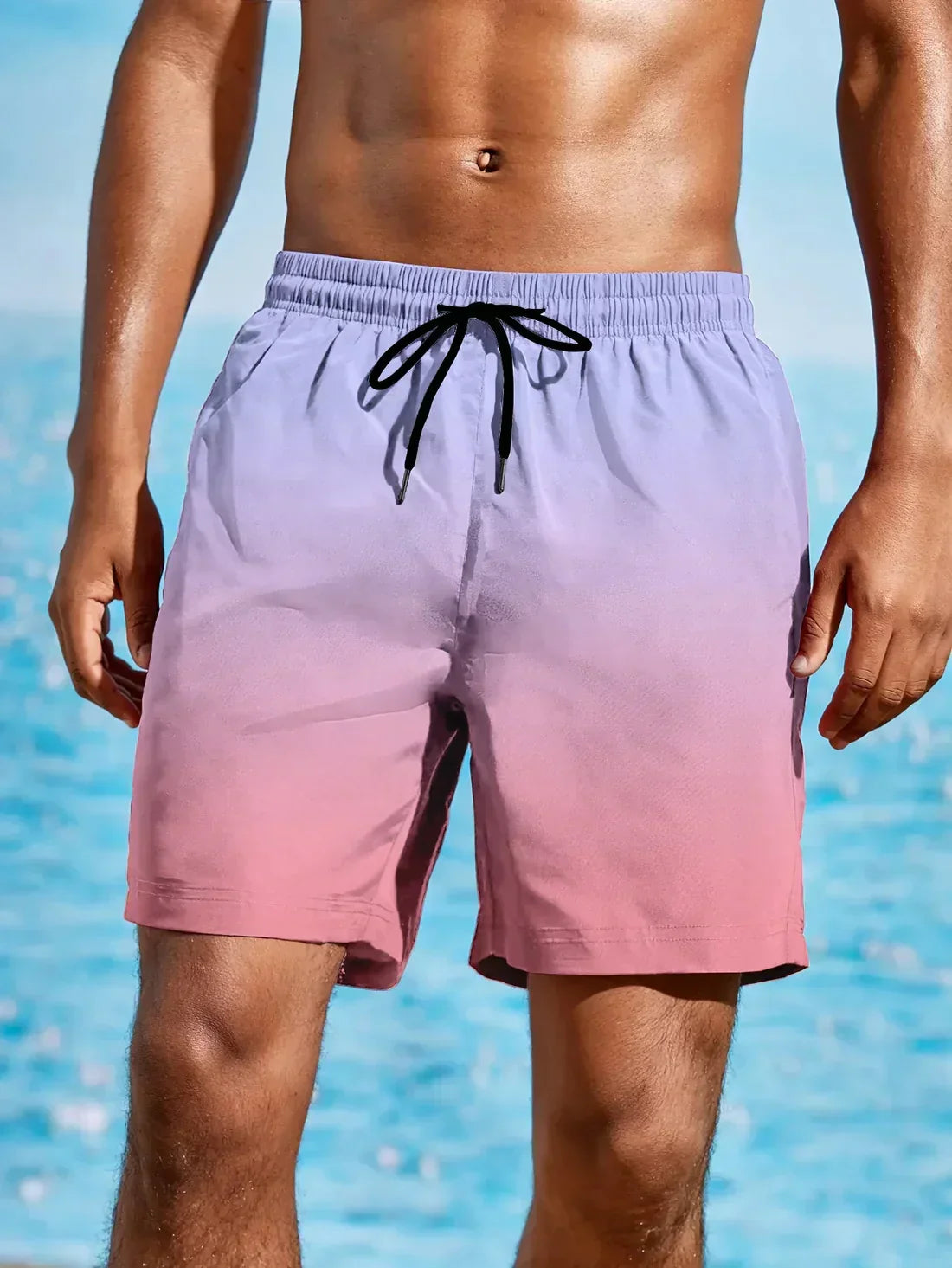 Pantalones cortos playa degradado colorido