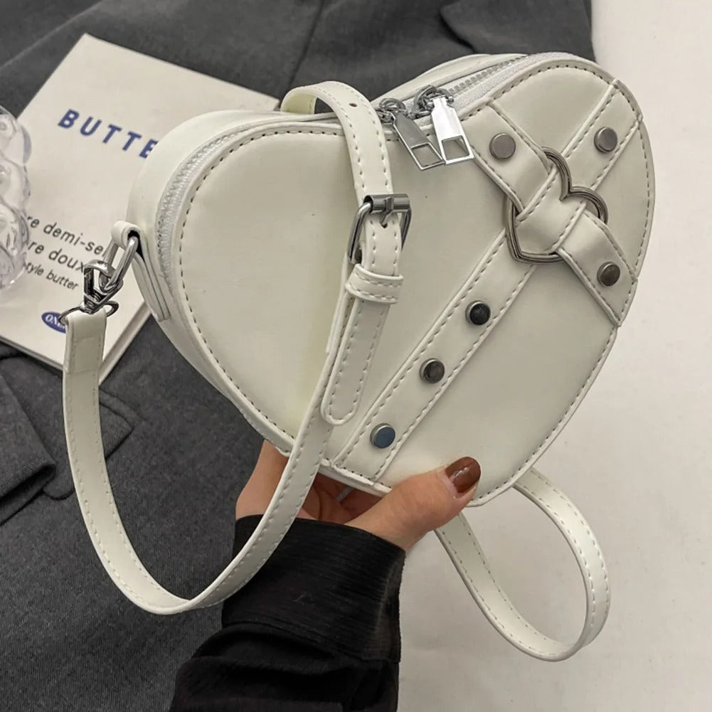 Bolso Mujer Corazones Decorado