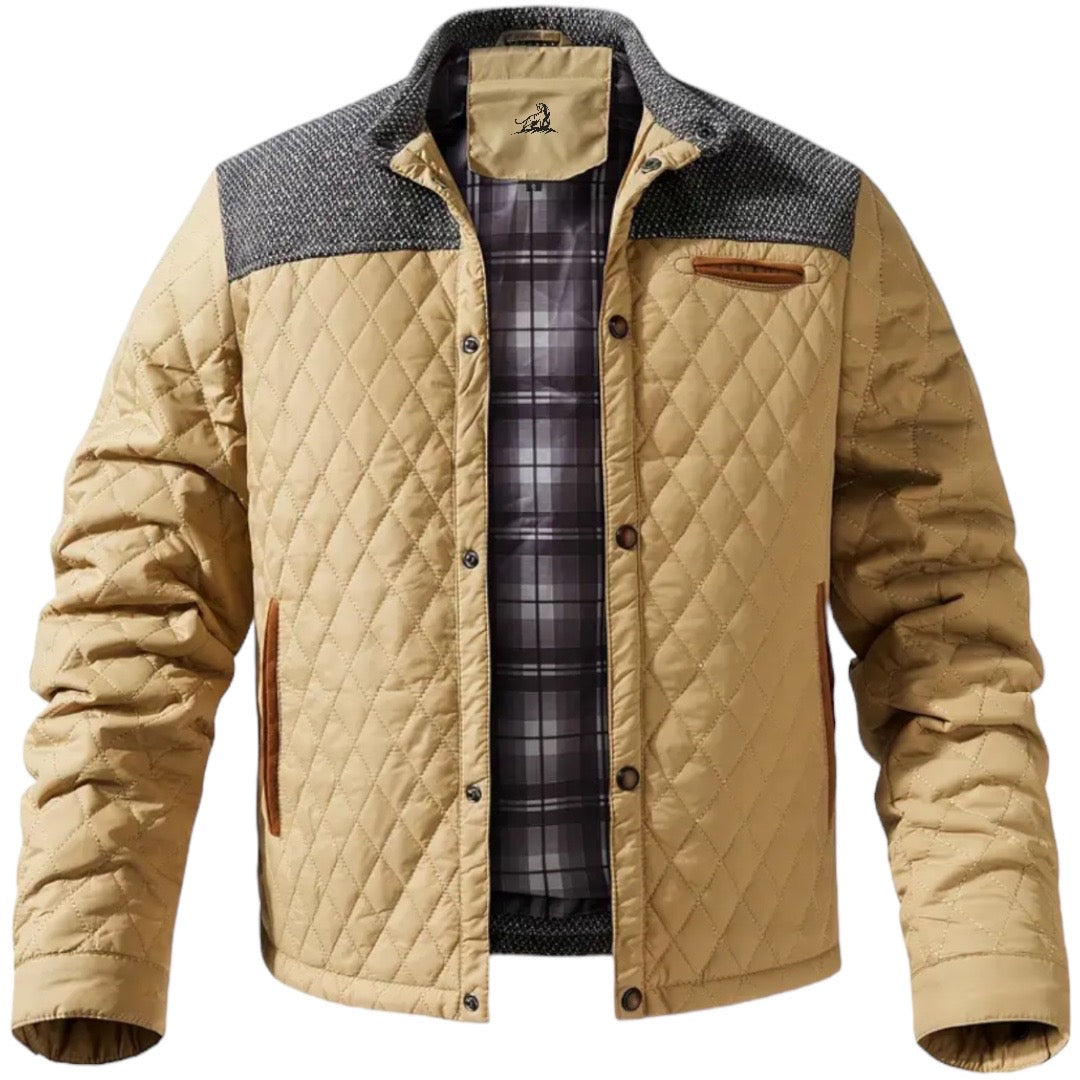 Chaqueta Invierno Acolchada Hombre Abriego Cálido