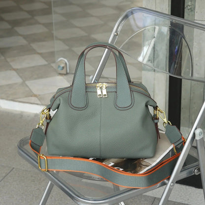 Bolso Mujer Piel Sintética Estructurado Metálico - Vestiria