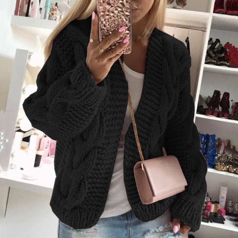 Chaquetón de punto suave para mujer - Vestiria
