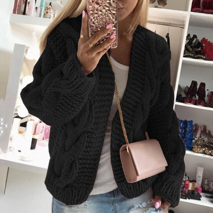Chaquetón de punto suave para mujer - Vestiria
