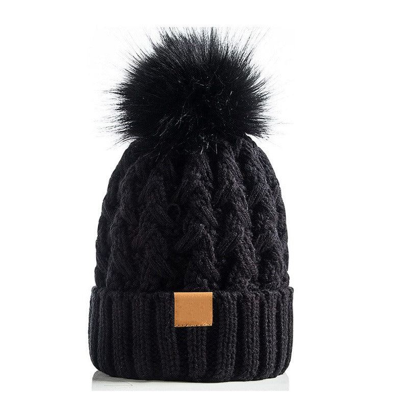 Gorro Punto Invierno Unisex con Pompón Acogedor