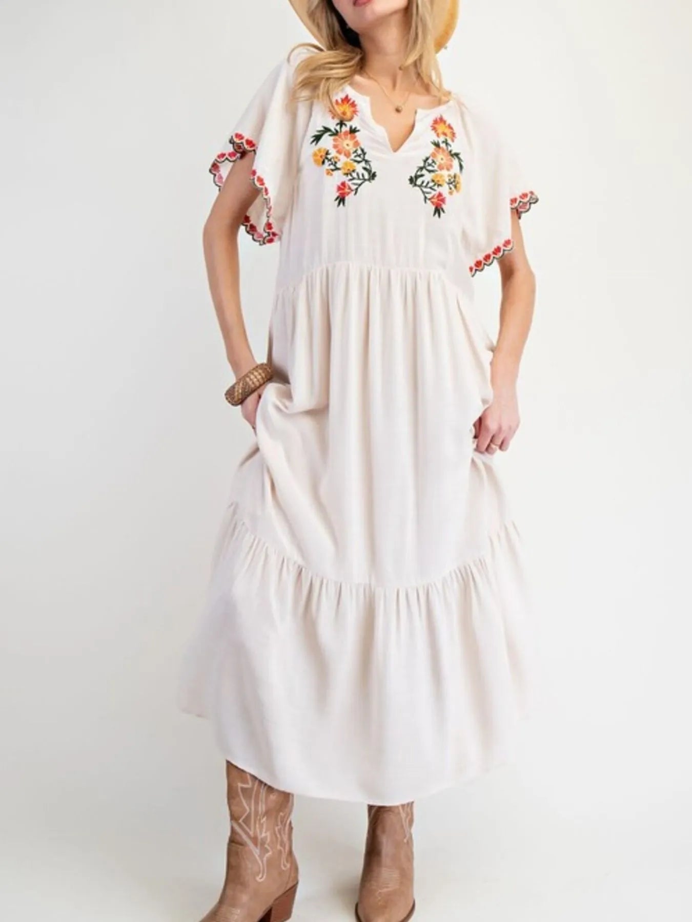 Vestido Floral Largo y Comodísimo