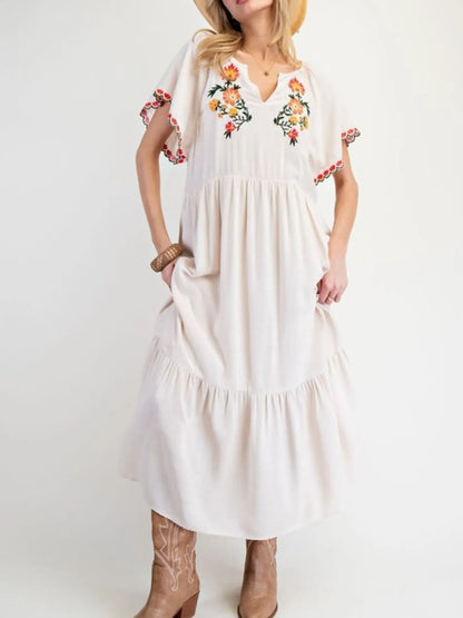 Vestido Floral Largo y Comodísimo