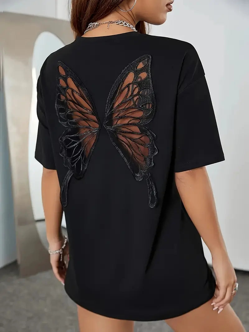 Camisa Ligera Mariposas Estampadas - Vestiria