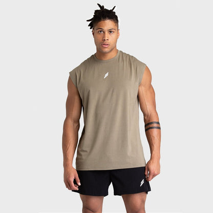 Camiseta deportiva hombre algodón fresco y ligero