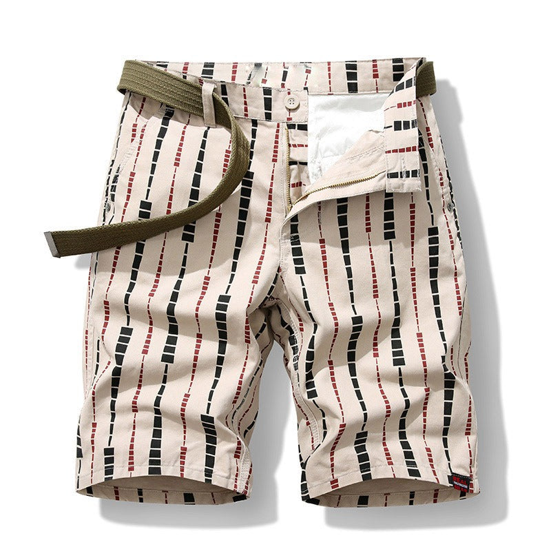 Pantalones Cortos Hombre Estilo Urbano Impressión Moderna